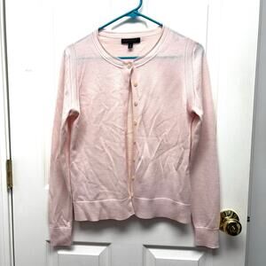 Banana Republic Merino Wool Sweater Pink Lightweight Cardigan Women's Size S